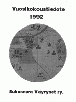 Kokoustiedote 1992